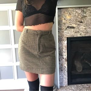 GRUNGE PLAID SKIRT